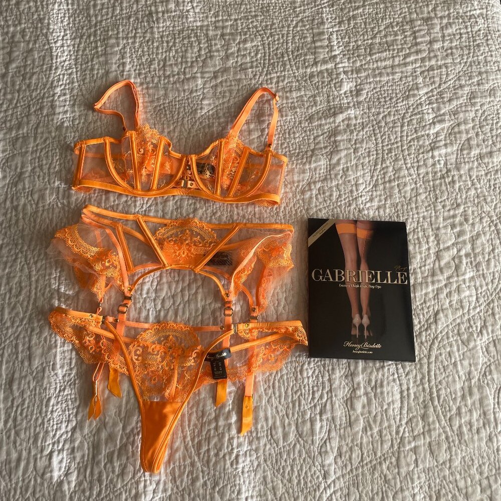 Honey Birdette Gabrielle Mango Full Set